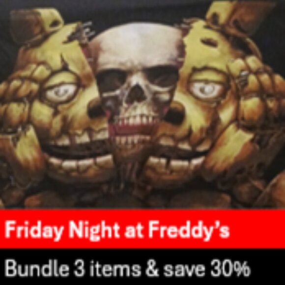 Five Nights At Freddy's Springtrap Black Tee Size Small Horror Game Wm Afton SZS - Picture 1 of 5